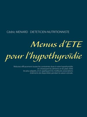 cover image of Menus d'été pour l'hypothyroïdie